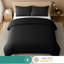 Luxury Satin Stripes Reversible Duvet Cover Set with Zipper Closure and Corner Ties-122548652