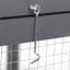 Gris pliant avec portes verrouillables et piquets de sol - Matériaux de haute qualité, espace de vie spacieux pour les lapins, protection contre les prédateurs, emplacement intérieur / extérieur stable, déplié l 43,3 po x l 37 po x H 21,3 po, plié