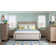 Framingham King Solid Wood and Upholstered Panel Bed