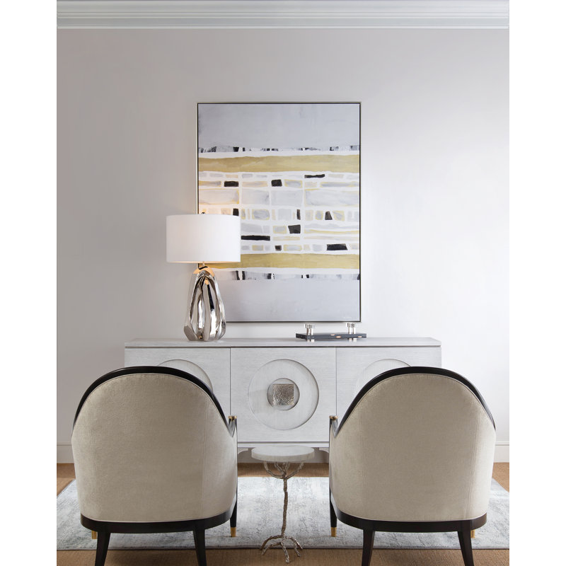 Table de bout en marbre crème