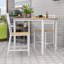 Ensemble de salle à manger de style industriel avec 2 chaises et une table compacte pour le petit-déjeuner ou la salle à manger-261126532-261126536-261126538