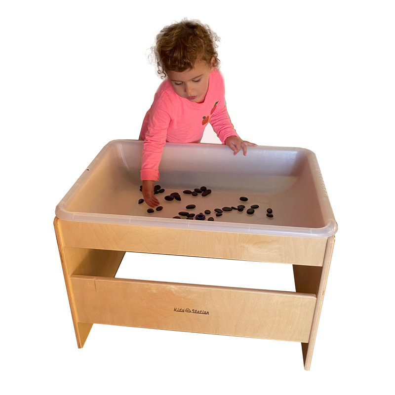 Table sensorielle aquatique avec sable pour touts-petits
