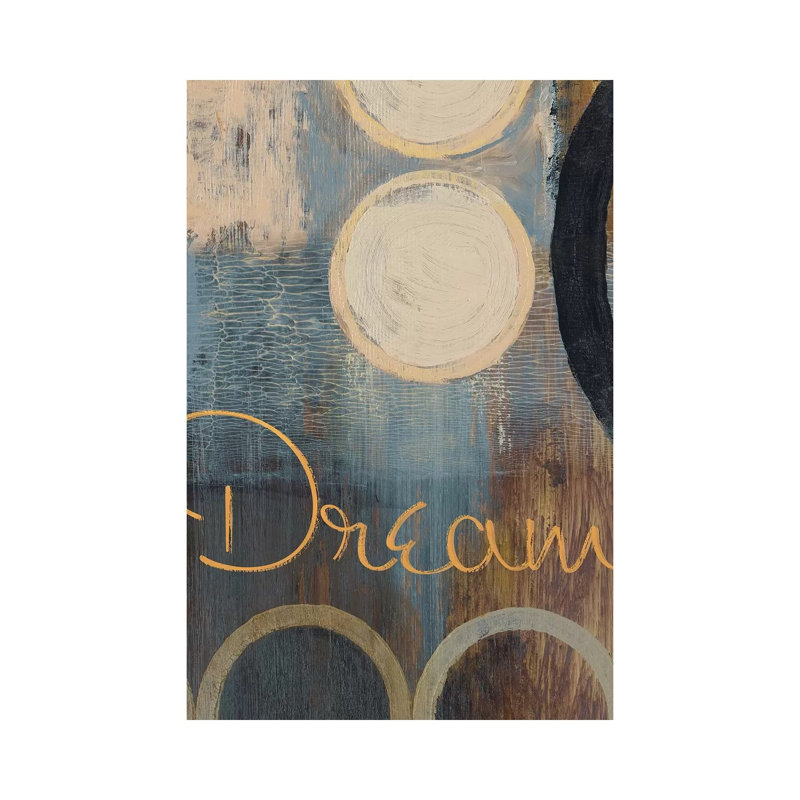 Dream 1 Piece Wrapped Canvas Wall Art, 20.32 cm H x 30.48 cm W