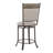 Luker 5-Piece Wood and Metal Counter Height Dining Set with Upholstered Swivel Stools