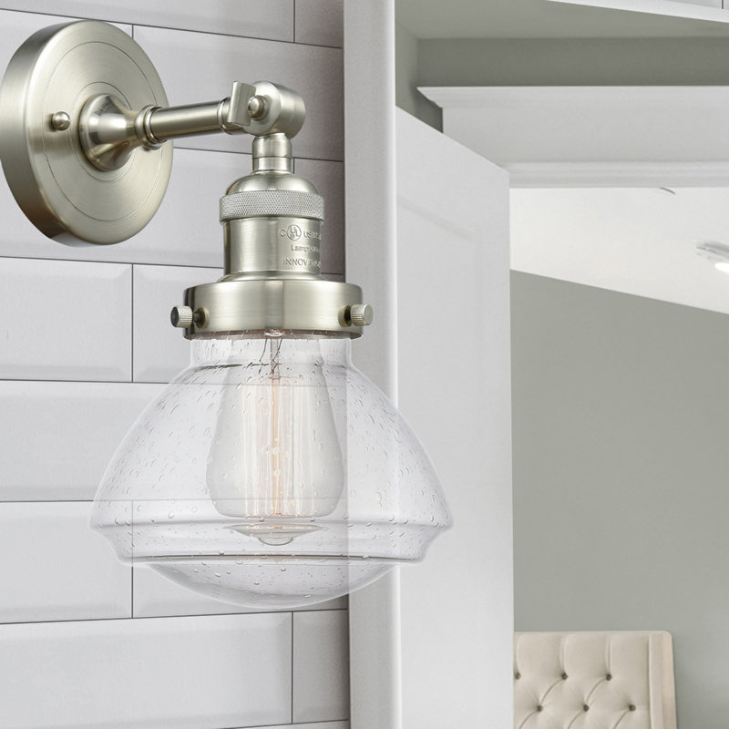 Chesterville Armed Sconce, Seedy, Brushed Satin Nickel, Bulb Not Included