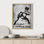 «Banksy London Calling Clash Of The Office Worker Gray Industrial Decor Inspirational Quotes» sur papier