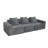 Modern 3-Seater Convertible Modular Sectional Sofa Set Popular Compression Sofa