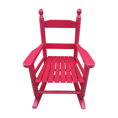 S Rocking Chair In Fascinating Rose Red - For Any Indoor And Outdoor Area Solid Hardwood Created Back Rest For Assurance Easy Assembly Process 110 Lbs Weight Bound Alluring Crafted Capacity