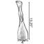 Vase à fleurs torsadé en aluminium et nickel noir 13,25 po