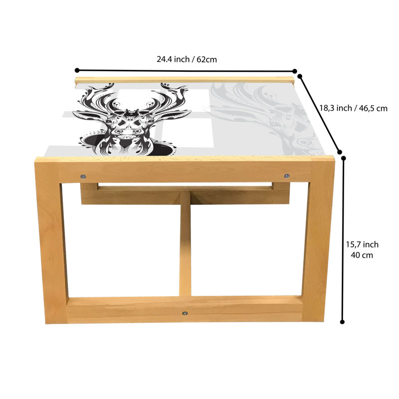 Innocenza Sled Coffee Table, 62cm H x 46cm W x 40cm D