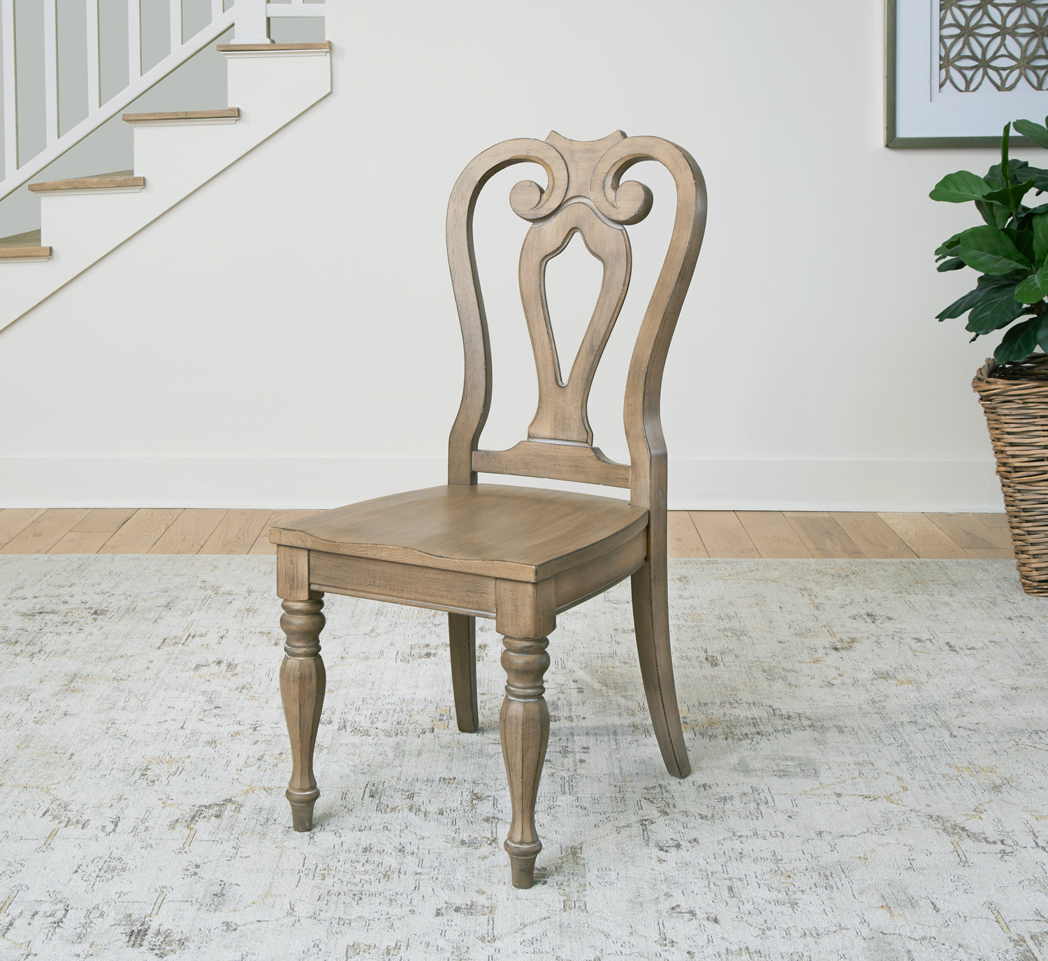 Laurel Foundry Modern Farmhouse® Colchester Queen Anne Back Side Chair & Reviews | Wayfair