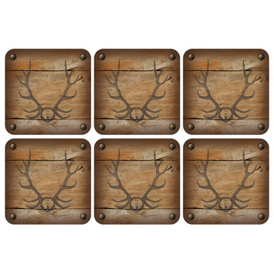 Pimpernel Lodge Coasters 4"X 4"