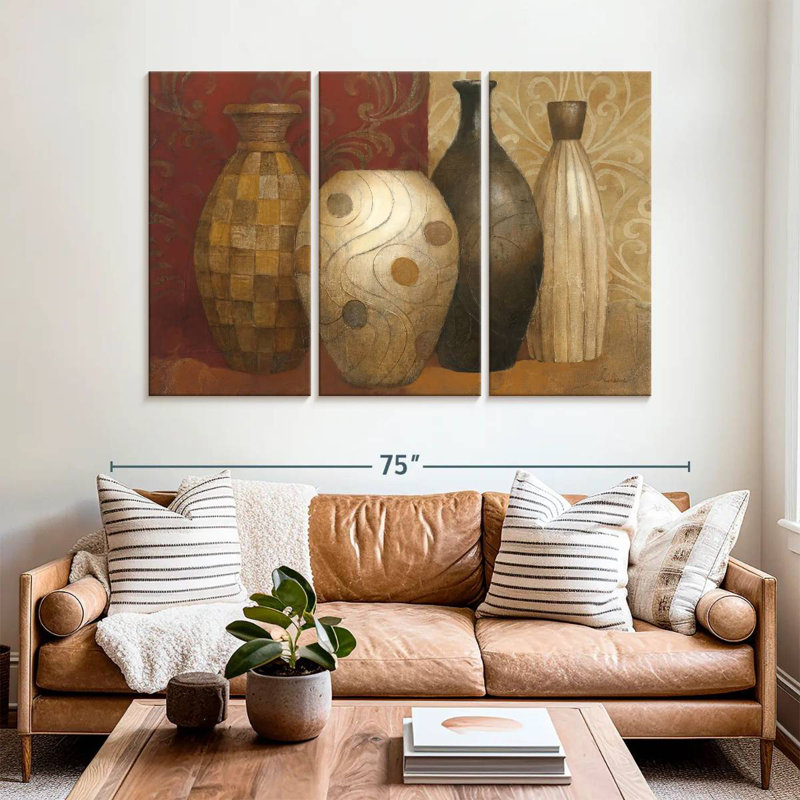 Senne Timeless Vessels, 42" H x 65" W