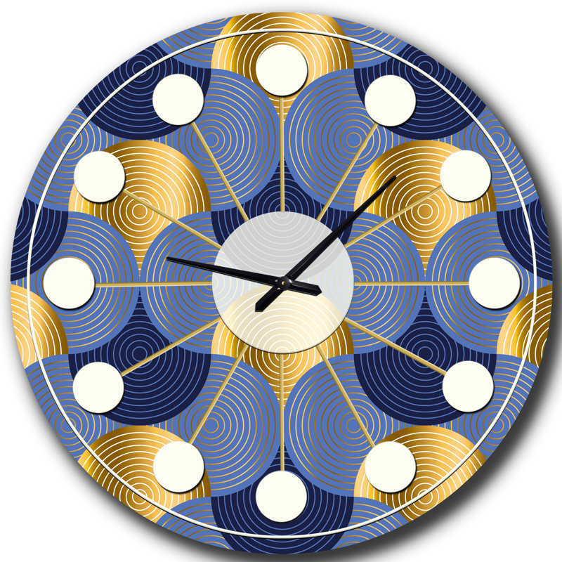 Horloge murale rétro Mid-Century, Moyenne