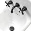 Nantucket Sinks 16.5-inch Fireclay Wallmount Bath Sink with Short Spout Faucet and Drain-1973118163