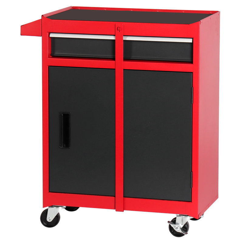 5-Drawer Rolling Tool Chest with Cabinet - Detachable & Multifunctional Storage Cart
