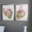 «Flowering Pink I», ensemble de 2 impressions sur toile encadrées-786425544-786425545