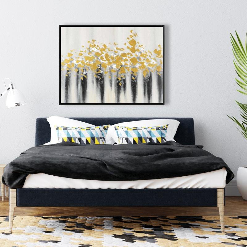 Small Golden Spots Print On Canvas