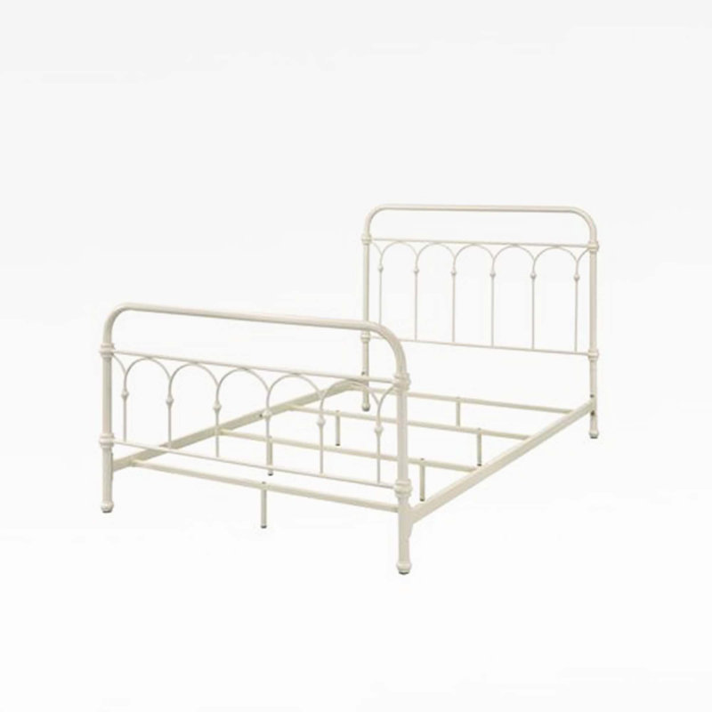 Copake Open-Frame Bed, Full, Distressed Antique White