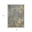 Tapis extérieur lavable abstrait gris et beige taupe 8 pi x 10 pi Fagundes