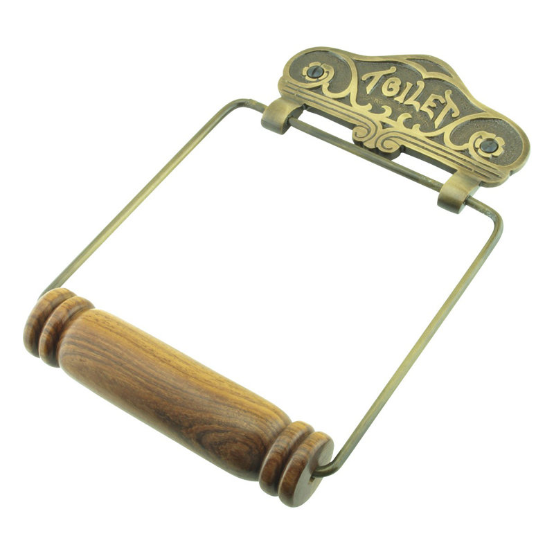 Porte-papier hygiénique antique, Laiton foncé