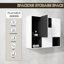 Armoire murale 12 po, 3 portes à fermeture en douceur, blanc
