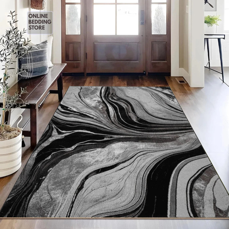 Geometric Area Rug, Rectangle 200 x 290 cm