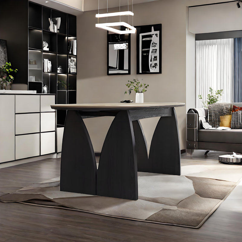 Ensemble table et chaises en bois massif Cave Rock, H 29,52 po x L 70,86 po x l 35,43 po