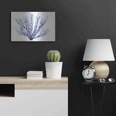 «Azure Fan II» par Grace Popp, art mural en métal