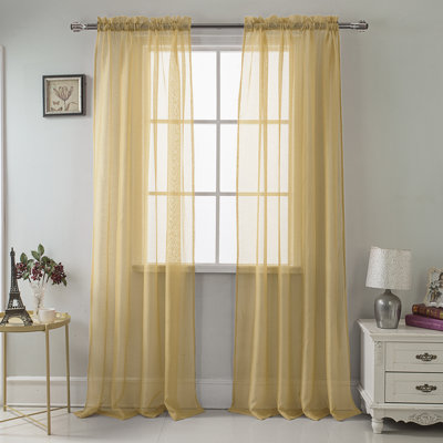 Landose Sheer Curtain Single Panel