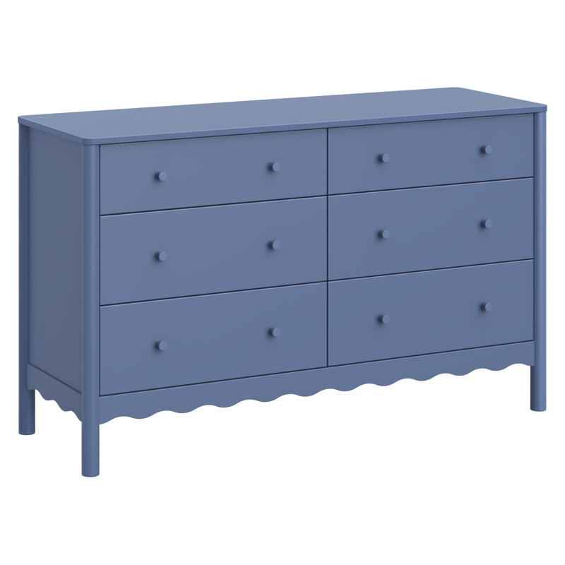 Swell 6-Drawer Assembled Dresser, Blue