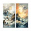 «Bold Storms Landscape», ensemble d'art mural sur toile 2 tempêtes-157543523-157543521