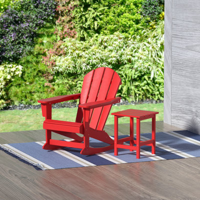 Laguna Outdoor Adirondack Chair With Table