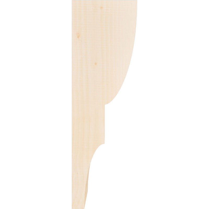 Corbeau Ridgewood, H 24 po x l 5,5 po x P 8 po, Sapin de Douglas, Lisse