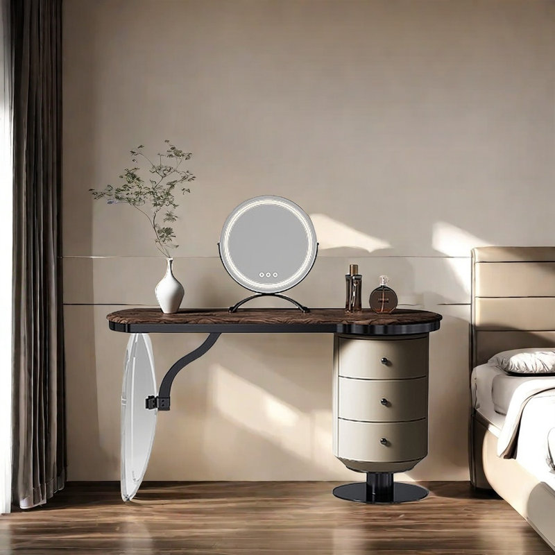 Commode luxueuse en bois de noyer de qualité supérieure