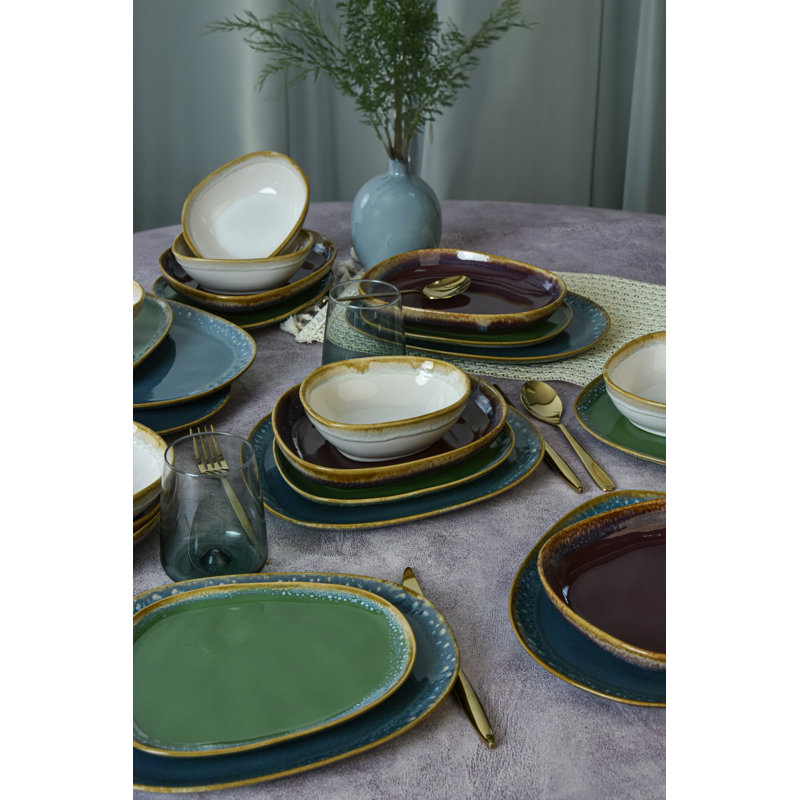 Service de table en céramique (24 pièces)