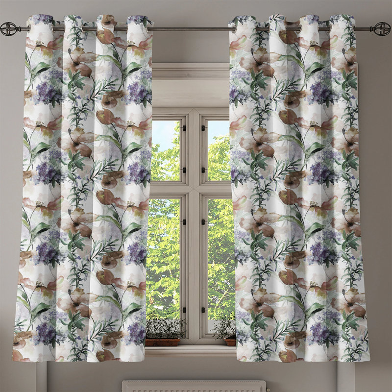 Agide Semi Sheer Curtain Pair