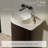 MonBlari 18" X 26" Solid Surface Bathroom Pedestal Sink Matte White