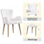 Beige Boucle - chaises d'appoint 2 - Revêtement chic et structure en chêne avec pieds et support en métal - expérience confortable