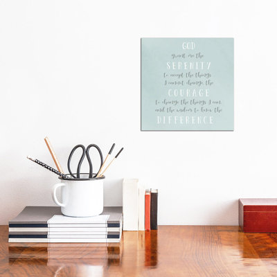 Serenity Prayer - Print on Canvas