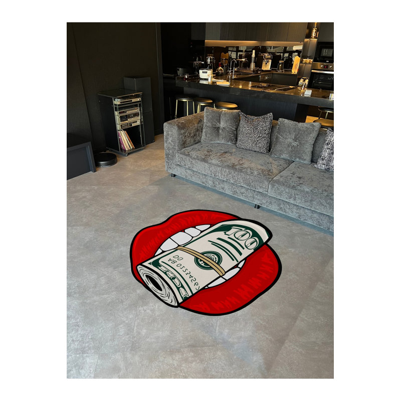 Tapis tissé à la main Mosso, 3'11" x 3'11"