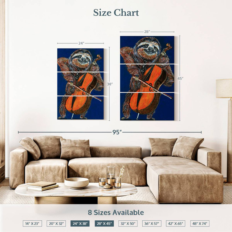 Brampt Slow Yo Ma, 38" H x 24" W