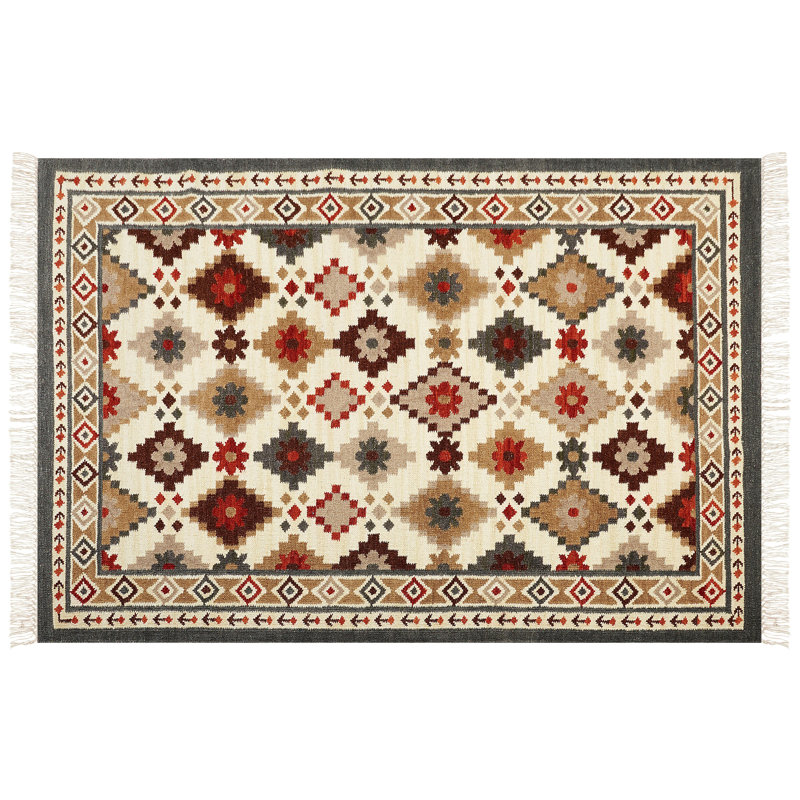 Foulger Southwestern Wool Hand Woven Area Rug, Rectangle 200 x 300cm