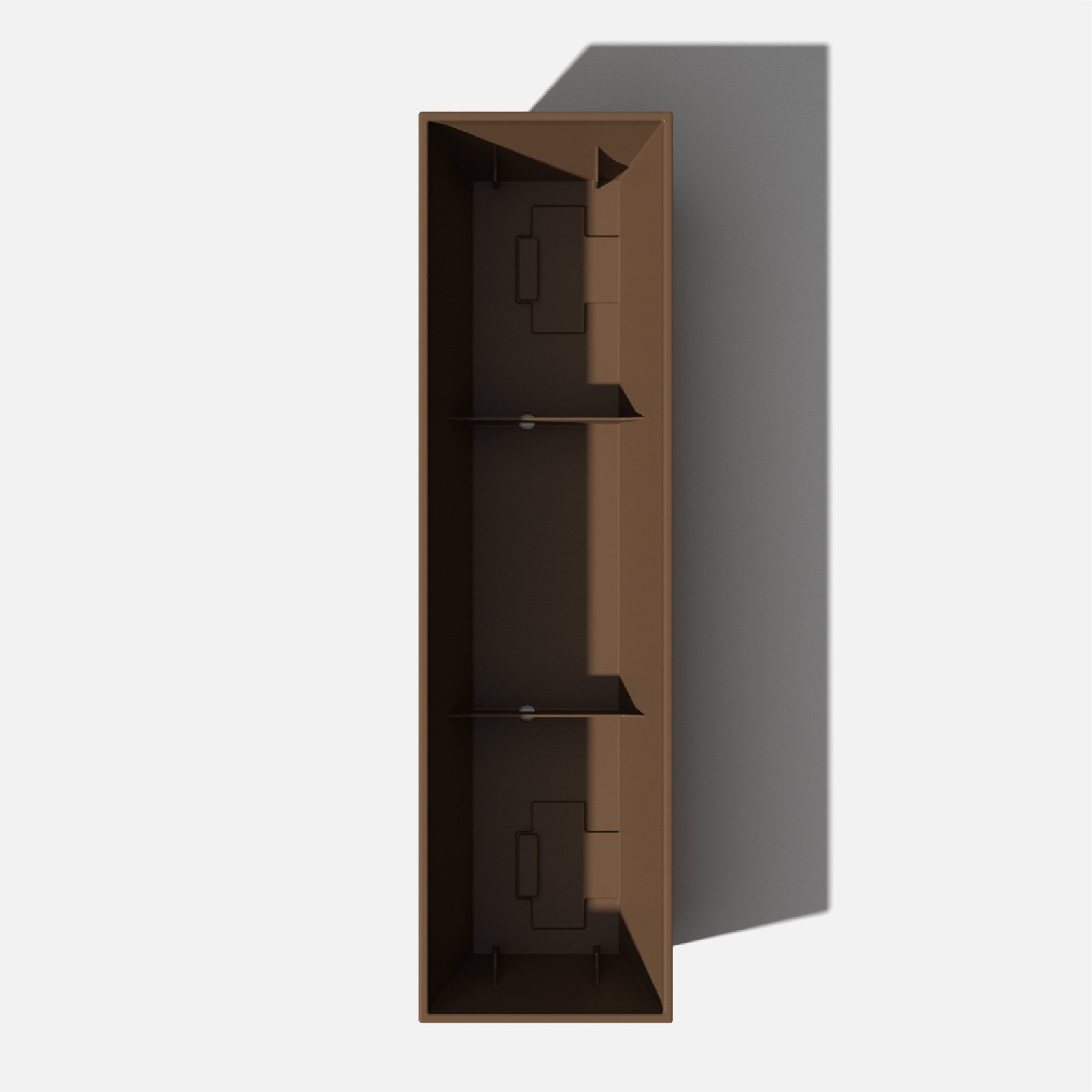 Pure Series Planter Box, Espresso, 9" H x 36" W x 10" D, Set of 2