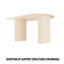 Chaises en polyuréthane de style médiéval moderne et table de salle à manger de 63 po de couleur crème, design tendance, table de finition ergonomique confort 6 chaises, multifonctionnel facile à installer, teinture
