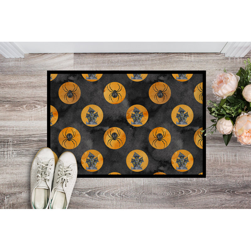 Tapis d'entrée antidérapant Adrienn, Rectangle 1 pi 6 po x 2 pi 3 po