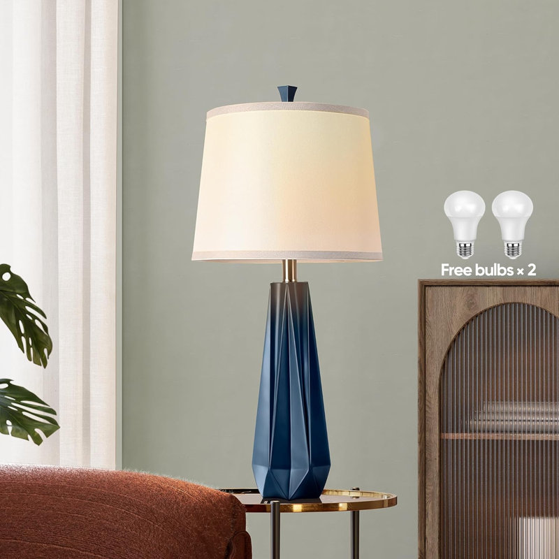 Navy Blue Modern Living Room Lamp