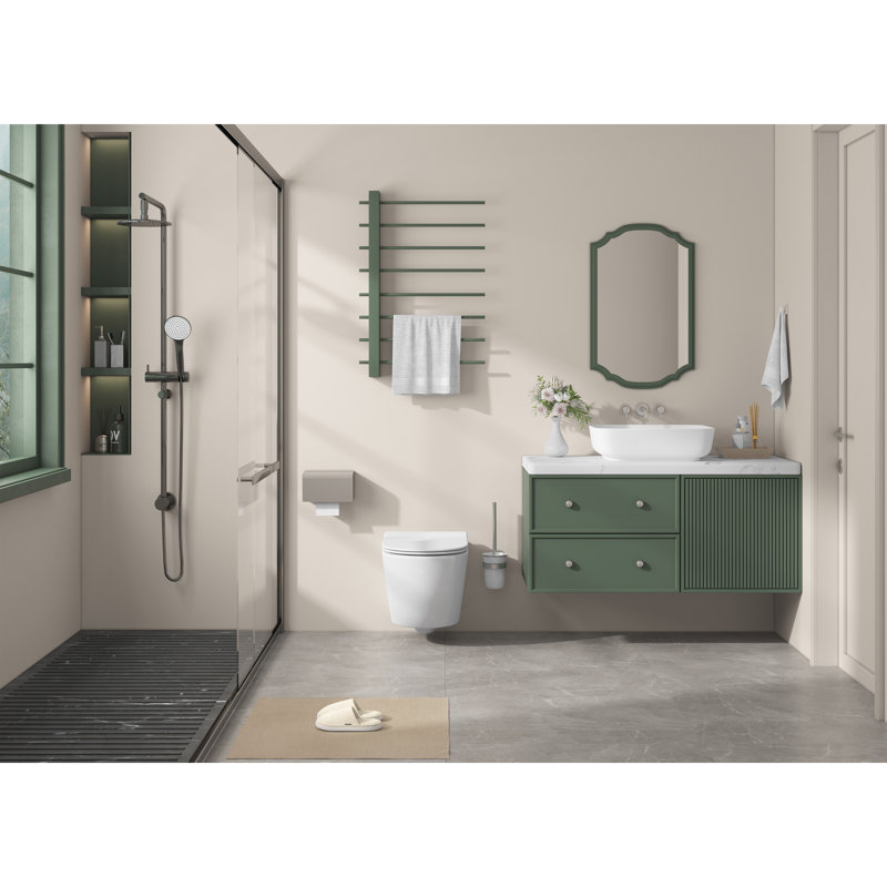Salerno 500mm x 390mm  Rectangular Countertop Bathroom Sink Basin  White Vitreous China Sink