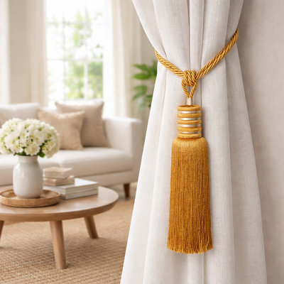 Decorative Curtain Tieback With Tassel