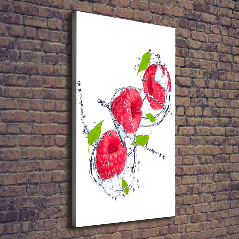 Raspberries - Wrapped Canvas Print
